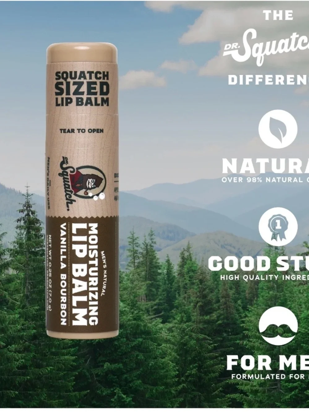 Dr. Squatch Wild Watermelon, Vanilla Bourbon, & Coconut Cove Moisturizing Balm